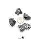 Meteorite Crystal Ball pendant,Campo Del Cielo iron meteorite Inside Crystal Ball,Outer Space Gift